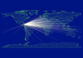 Vibrant, detailed map for Jamaica emphasizing export, technology, trade and innovation. Ideal for businesses, entrepreneurs. Enhance presentations and marketing materials.