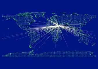 Vibrant, detailed map for Jordan emphasizing export, technology, trade and innovation. Ideal for businesses, entrepreneurs. Enhance presentations and marketing materials.