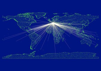 Vibrant, detailed map for Monaco emphasizing export, technology, trade and innovation. Ideal for businesses, entrepreneurs. Enhance presentations and marketing materials.