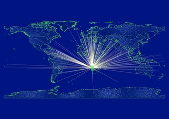 Vibrant, detailed map for Namibia emphasizing export, technology, trade and innovation. Ideal for businesses, entrepreneurs. Enhance presentations and marketing materials.