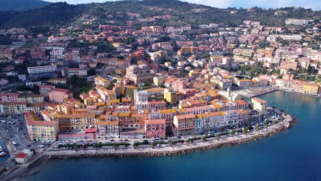 Sanny day in Santo Stefano,bird's eye view