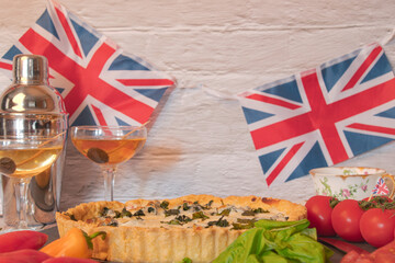 King  Charles  coronation  official dish   spinach  quiche  celebration party  
