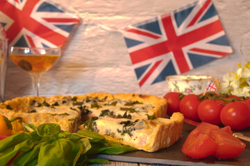King  Charles  coronation  official dish   spinach  quiche  celebration party  