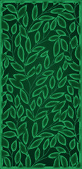 Beautiful green leaf pattern. eps10	