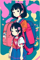 portrait a children, created by AI