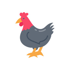 Chicken icon in vector. Illustration