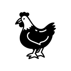 Chicken icon in vector. Illustration