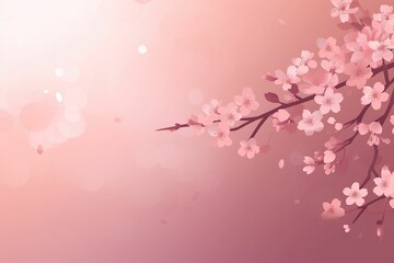 cherry blossoms, sakura illustration, AI contents by Mdjourney