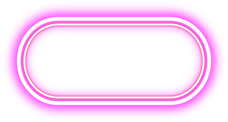 Fototapeta premium Retro Neon Border. Announcement Board .