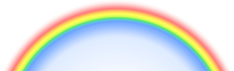 rainbow illustration isolated on transparent background.