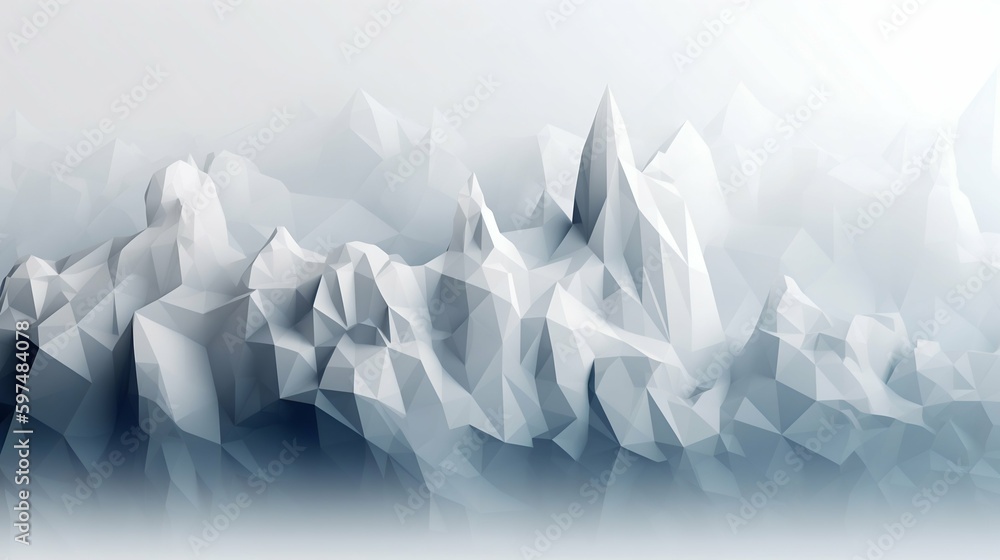Poster geometry low poly white background texture. generative ai