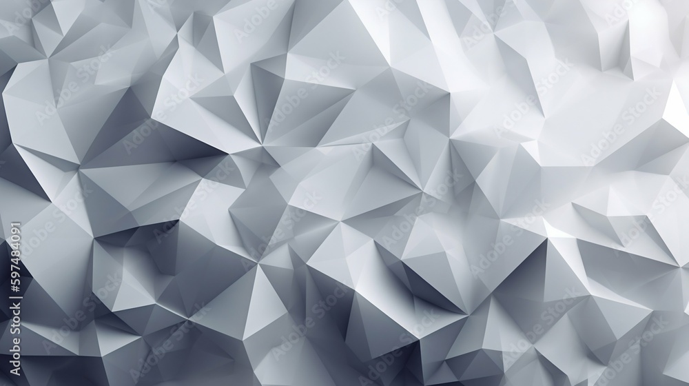 Poster geometry low poly white background texture. generative ai
