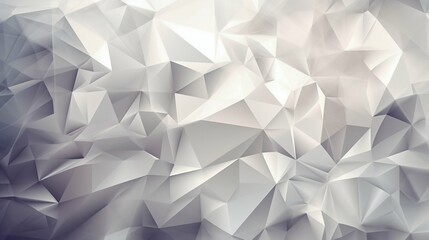 Geometry Low Poly White Background Texture. Generative ai - obrazy, fototapety, plakaty
