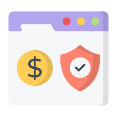 Online Banking Flat Icon