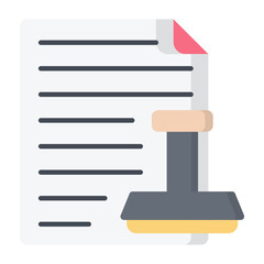 Stamp Flat Icon