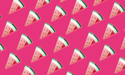 seamless pattern with pink leaves