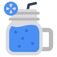 Lemonade icon, editable vector