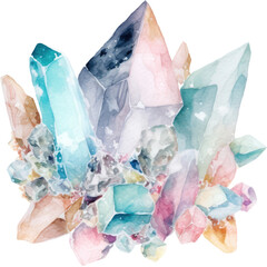 crystal watercolor