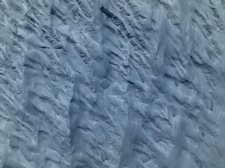 Aerial view of  high altitude glacier mountains, China