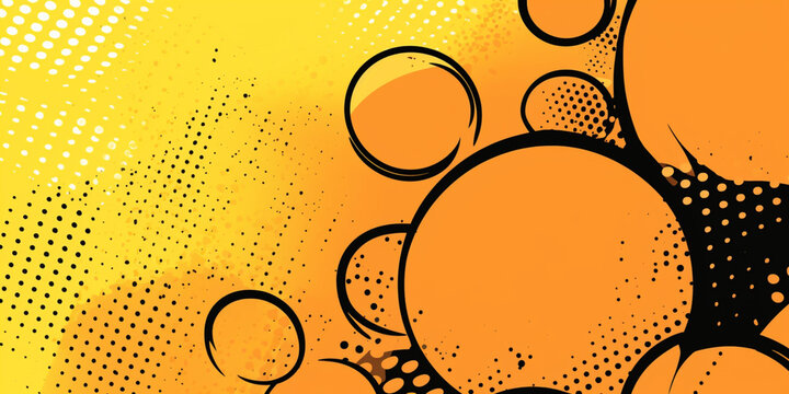 yellow cartoon background, manga style, anime