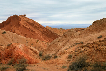 Fairytale Canyon on the shore of Issyk-Kul in Kyrgyzstan