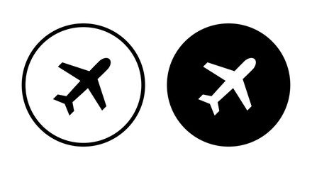 Obraz premium Plane icon vector. Airplane, aircraft concept