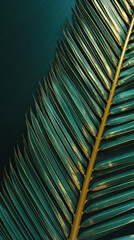 Palm leaf background. Illustration AI Generative.