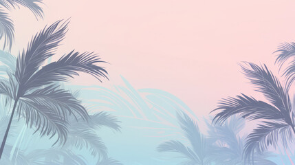 Fototapeta na wymiar Summer tropical background. Illustration AI Generative