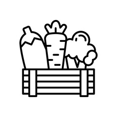 Organic Food icon in vector. Illustration