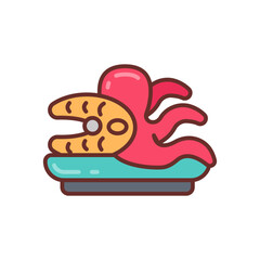 Sea Food icon in vector. Illustration