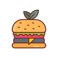 Vegetarian Products icon in vector. Illustration