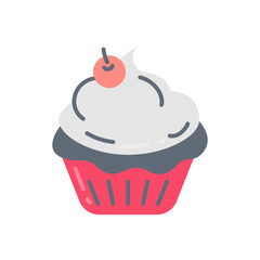 Pastries icon in vector. Illustration