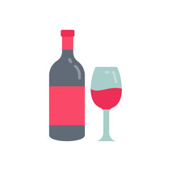 Wine icon in vector. Illustration