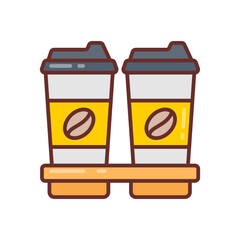 Coffee icon in vector. Illustration