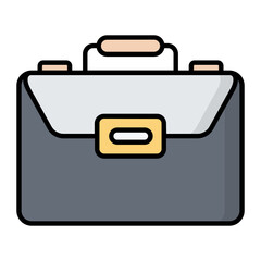 Briefcase Line Color Icon