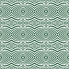 The vintage fabric backdrop featured a retro geometric art print with a seamless nature pattern, making it a stylish and unique choice for any fashion photoshoot.