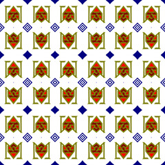 The creative fabric seamless template illustration in vintage line decorative tile style was a beautiful and unique addition to the room.