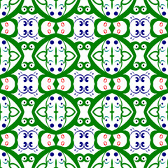 The line-element retro design of the seamless fabric is a unique and modern take on geometric illustration.