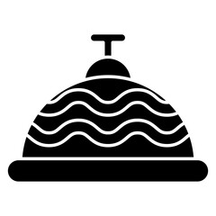 Modern design icon of hotel bell
