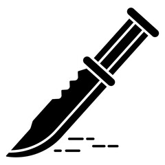 Modern design icon of knife 