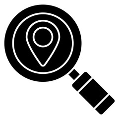 A premium download icon of search location 