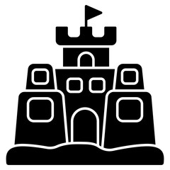 Premium download icon of castle 