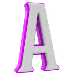 Font 3d render