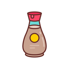 Soy Sauce icon in vector. Illustration