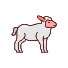 Lamb icon in vector. Illustration