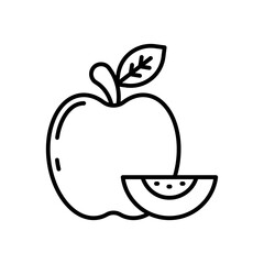 Apple icon in vector. Illustration