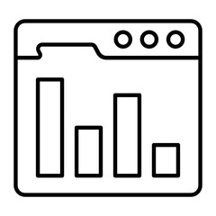 Web Business Thin Line Icon