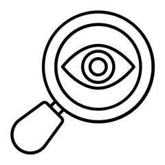 Investigation Thin Line Icon