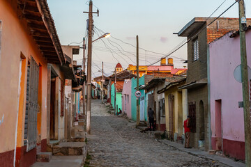 Naklejka premium In the alleys and historic districts of Trinidad