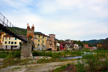 Obraz premium the bridge of the gaietta millesimo Savona Italy